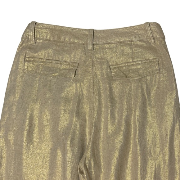 GAP Gold Wide Leg Pants - Picture 4 of 13